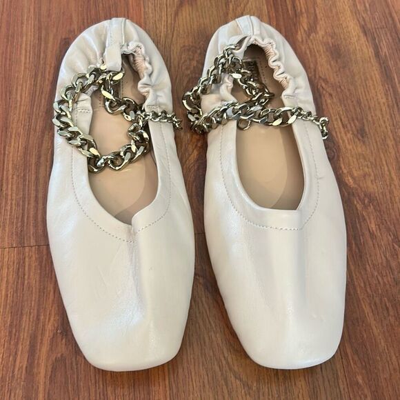 Primark beige adorable cream/beige ballet flats size 6 - Picture 1 of 7